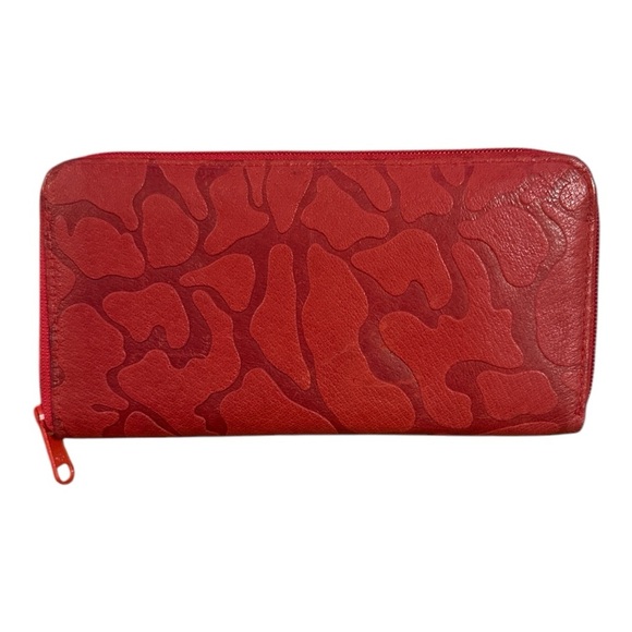 MUNDI VINTAGE Red Leather Women's Wallet - Picture 1 of 5